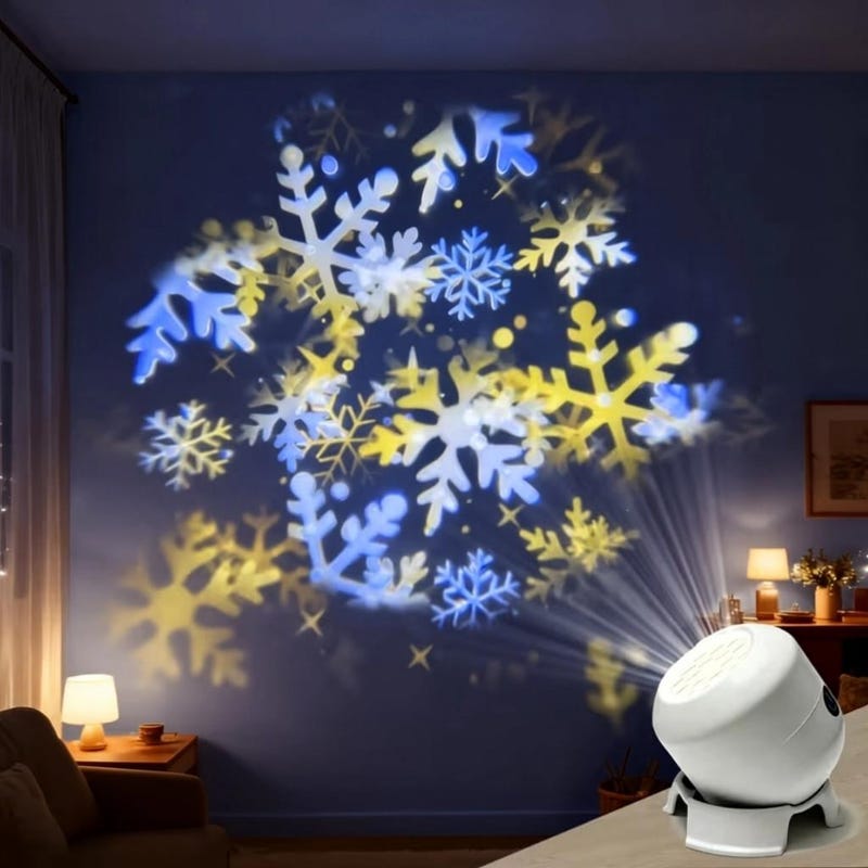 Snowflake Projector — Indoor Decoration for Parties & Holidays